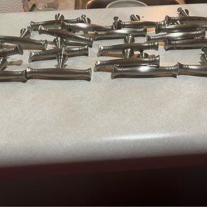 18 Silver kitchen cabinet hardware pulls beautiful sleek modern -3 inches each.